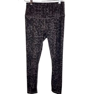 Zella Patterned Leggings Size Small Black Grey Compression New‎ Condition